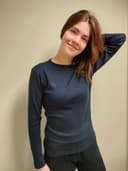 Navy Blue Ladies long sleeve t-shirt