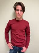 Maroon Mens long sleeve sweater