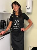 Black cooking apron my kitchen my rules